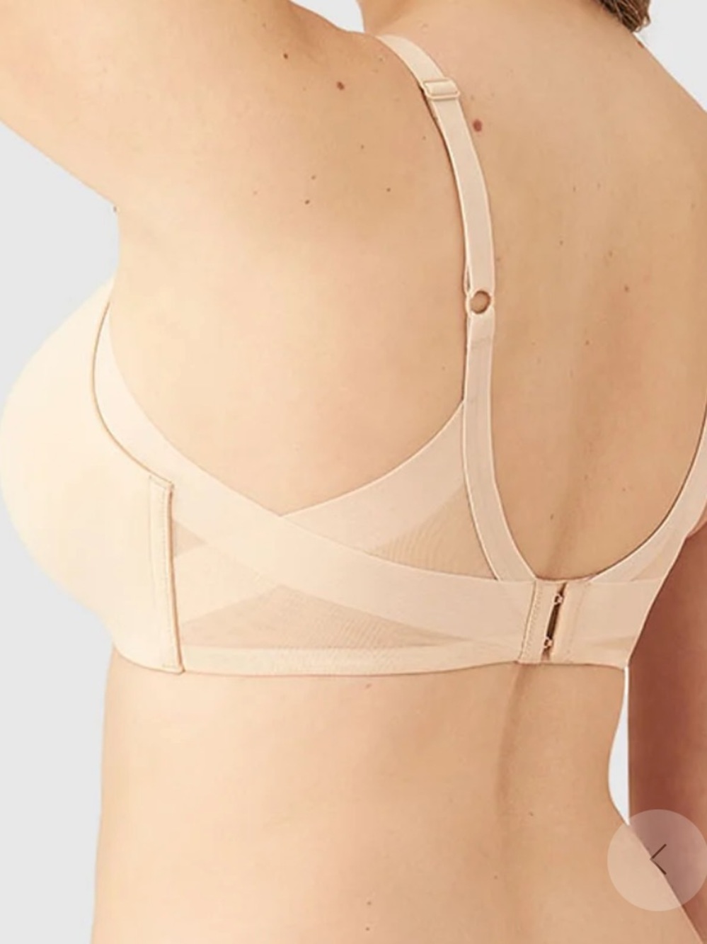 Wacoal 852281 Ultimate Side Smoother Wire Free T-Shirt Bra Size 36B Beige